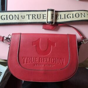 True Religion Bold Red Crossbody Bag